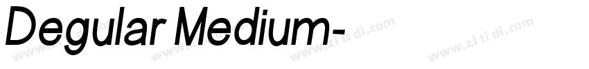 Degular Medium字体转换